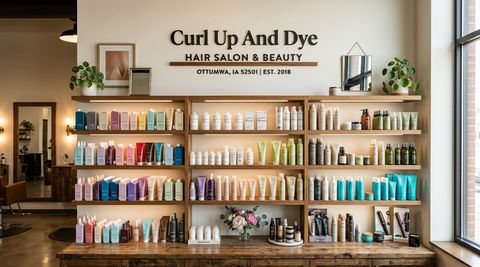 Illustration of Curl Up And Dye, beauty salon in Ottumwa, IA